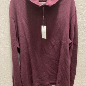 O.N.S Sweater Long Sleeve Burgundy Men XL Zip ONS